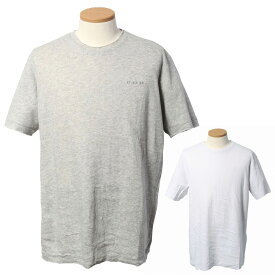 ディーゼル Tシャツ 00SHEC 0CATA クルーネック 半袖 ロゴ刺繍 メンズ グレー ホワイト DIESEL