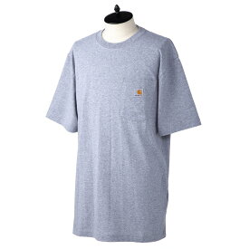 カーハート Tシャツ ブランド K87 HEATHER GREY クルーネック 半袖 メンズ ヘザーグレー Carhartt