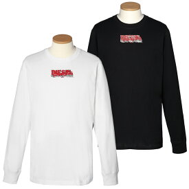 ディーゼル Tシャツ長袖 A12517 0GRAI DIESEL ロンt メンズ ブランド ロンT ロングスリーブtシャツ ロゴ かっこいい おしゃれ