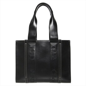 クロエ トートバッグ CHC23US383 I60 001 Black WOODY CHLOE／レザー 黒 A4対応 通勤 オフィス