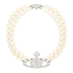 ���B���B�A���E�G�X�g�E�b�h �l�b�N���X 63030007 Vivienne Westwood �`���[�J�[ 3�A�p�[�� �I�[�u THREE ROW PEARL BAS RELIEF CHOKER �X���[���E�p�[���o�X���[�t�`���[�J�[
