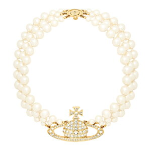 ���B���B�A���E�G�X�g�E�b�h �l�b�N���X 63030007 Vivienne Westwood �`���[�J�[ 3�A�p�[�� �I�[�u THREE ROW PEARL BAS RELIEF CHOKER �X���[���E�p�[���o�X���[�t�`���[�J�[