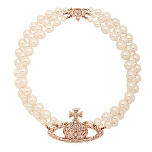 ���B���B�A���E�G�X�g�E�b�h �l�b�N���X 63030007 Vivienne Westwood �`���[�J�[ 3�A�p�[�� �I�[�u THREE ROW PEARL BAS RELIEF CHOKER �X���[���E�p�[���o�X���[�t�`���[�J�[