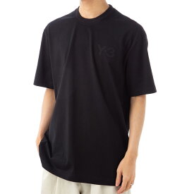 Y-3 Tシャツ ブランド FN3358 クルーネック 半袖 ロゴ メンズ ブラック ワイスリー