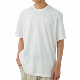Y-3 Tシャツ ブランド FN3359 クルーネック 半袖 ロゴ メンズ ホワイト ワイスリー