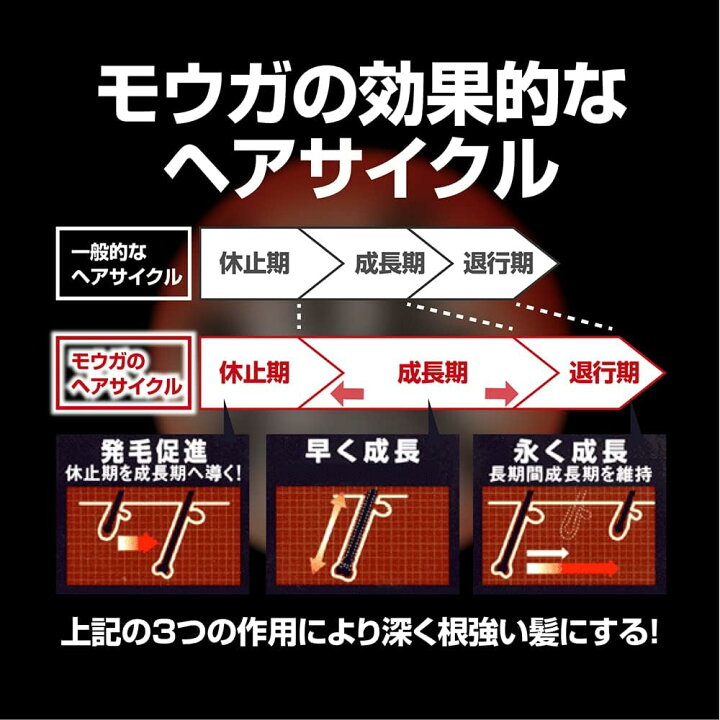楽天市場】モウガ 育毛剤 漲(ミナギ)120mL 男性向け 医薬部外品 発毛 