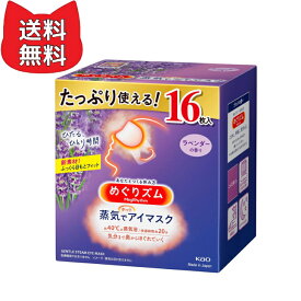 めぐりズム 【大容量】蒸気でホットアイマスク ラベンダーの香り 16枚入