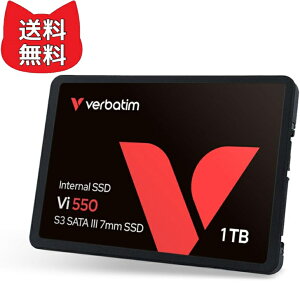 Verbatim �o�[�x�C�^�� ����SSD 2.5 �C���` SATA III 7mm Vi550�V���[�Y 1TB �ő�Ǎ� 520MB/s
