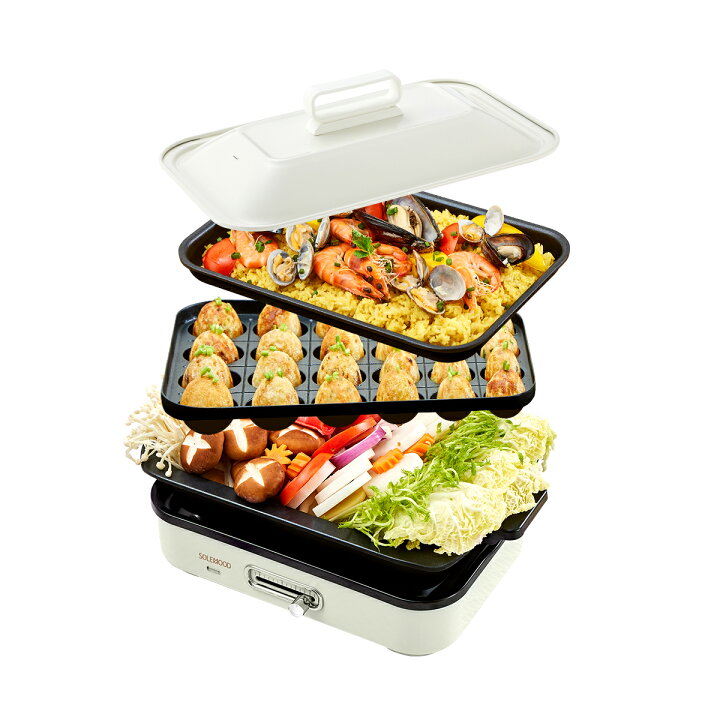 楽天市場】ホットプレート 電気 ホットプレート 鍋 たこ焼き器 