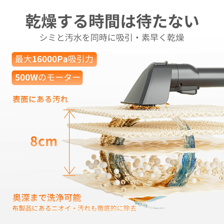 楽天市場】カーペットクリーナー リンサー 布製品 クリーナー スチーム 