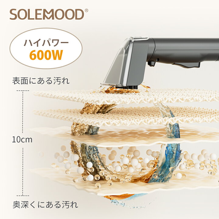 カーペットクリーナー solemood SOLEMOOD スチームクリーナー DY-506E  期間限定 15 OFFクーポン SOLEMOOD カーペット