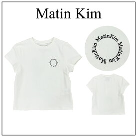 【Matin Kim】MATIN CIRCLE LOGO CROP マーティンキム 半袖 刺繍 ストリート モード ロゴ 韓国ファッション 韓国ブランド ブランド レディース メンズ シンプル モノトーン おしゃれ 原宿 韓国アイドル インナー