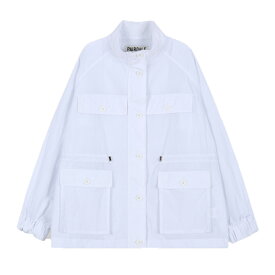 【PAIRDALE】SUMMER WOVEN SAFARI JACKET サファリジャケット ジャケット ブルゾン レディース メンズ ユニセックス 男女兼用 ホワイト ポケット 韓国 韓国ブランド 韓国コーデ カジュアル 大人 可愛い シンプル アウトドア 透け感 ワーク ワークジャケット