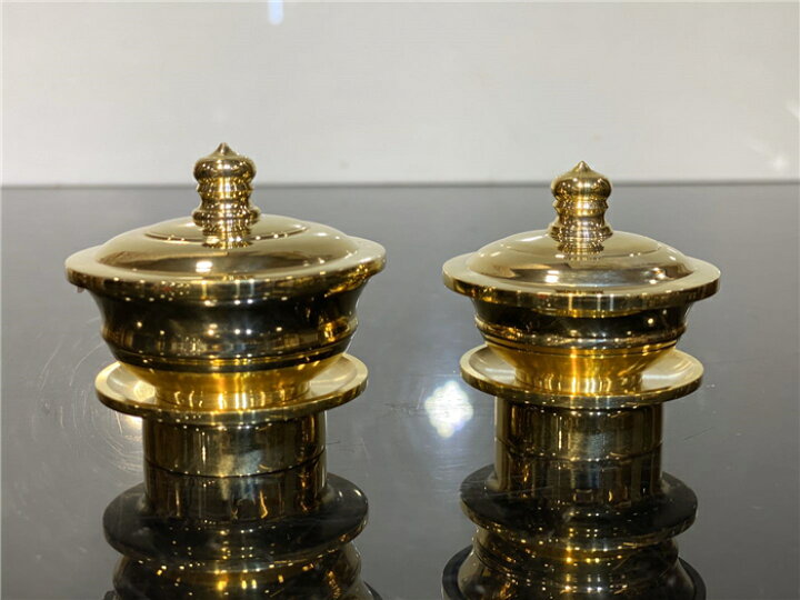 楽天市場】【送料無料】密教法具一面器六器一組飯器一対華瓶一対燭台 