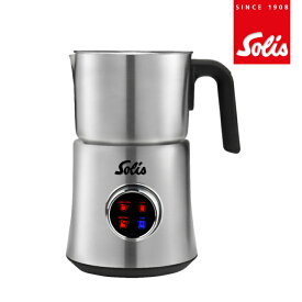 solis公式ショップ ミルクフォーマー 自動 泡立て器 スチーマー 温冷両用 ソリス SK06S カフェラテ ラテアート対応 ホットチョコ シルバー キッチン家電