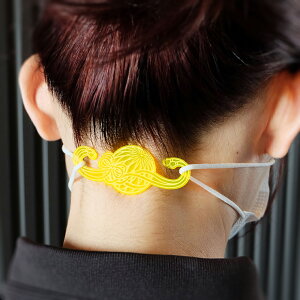 マスククリップ 加賀てまり Bタイプ 4色セット(クリア・ピンク・オレンジ・グリーン) アクリル製