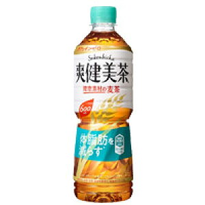 【メーカー直送】コカ・コーラ　爽健美茶　健康素材の麦茶　1ケース(600mlPET×24本)