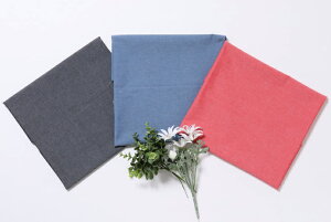 コットン/ポリエステル交織ダンガリーワッシャー 無地 布 生地 手作り カット50cm単位(商品番号:6011-a)