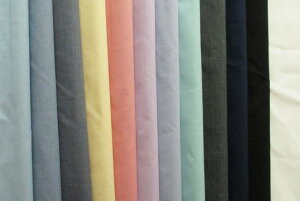 ポリエステル/コットンバチスト 無地 布 麻 生地 手作り カット50cm単位(商品番号:11439)