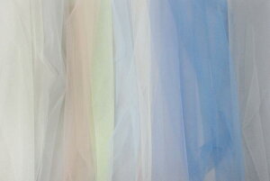 ポリエステルチュール(ペールカラー)衣装 ドレス コスプレ 無地 布 生地 手作り カット50cm単位 クリックポスト対応商品(商品番号:42862-1)