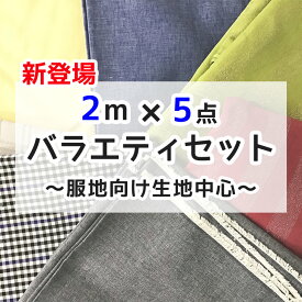 布地セット★2mカット済5枚「バラエティセットD」布 生地 手作り 福袋