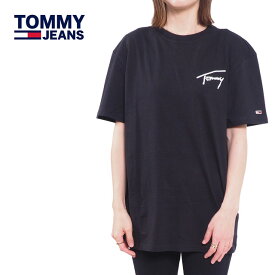 トミージーンズ 半袖 Tシャツ メンズ レディース ブラック 黒 M L XL LL 2Lサイズ TOMMY JEANS SIGNATURE LOGO T-SHIRT