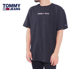 トミージーンズ 半袖 Tシャツ メンズ レディース ブラック 黒 M L XL LL 2Lサイズ TOMMY JEANS SOLID LOGO T-SHIRT