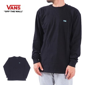 ヴァンズ バンズ VANS 長袖Tシャツ ロンT メンズ レディース S M L XL XXL LL 2L 3Lサイズ 大きいサイズ USモデル ブラック 黒 ロゴ プリント ストリート スケートブランド Left Chest Hit Long Sleeve T-Shirt　アパレル 洋服 大きいサイズ