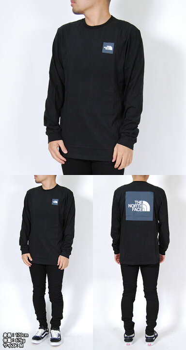 楽天市場】ノースフェイス 長袖Tシャツ メンズ ボックスロゴ ロンT  