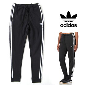 アウトレット USモデル ADIDAS アディダス オリジナルス ORIGINALS REGULAR TRACK PANT CUFF BLACK WHITE アディダス オリジナルス レギュラー トラック パンツ スウェット ブラック 黒 ホワイト 白 スポーツウェア レディースモデル 女性 ジム ダンス