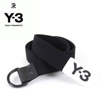 Y-3(adidas×YohjiYamamoto)ELASTICBELTBLACKワイスリーアディダスヨージヤマモトロゴリングベルトブラック黒メンズ男性小物アクセサリーストリートワンポイント正規品本物