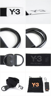 Y-3(adidas×YohjiYamamoto)ELASTICBELTBLACKワイスリーアディダスヨージヤマモトロゴリングベルトブラック黒メンズ男性小物アクセサリーストリートワンポイント正規品本物