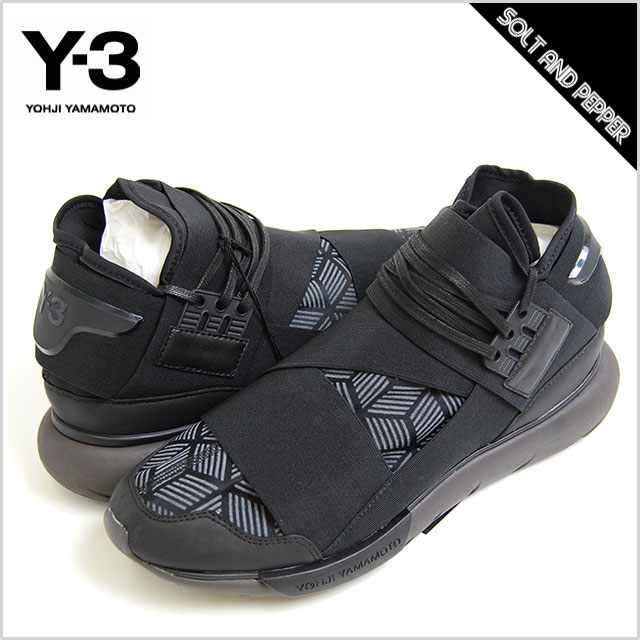 アウトレット Y-3(adidas×Yohji Yamamoto) アディダス ワイスリーヨウジヤマモト QASA HIGH BLACK カーサ ハイ  スポーツシューズ ハイカット スニーカー 靴 シューズ ブラック 黒 メンズ 男性 y3 | SOLT AND PEPPER