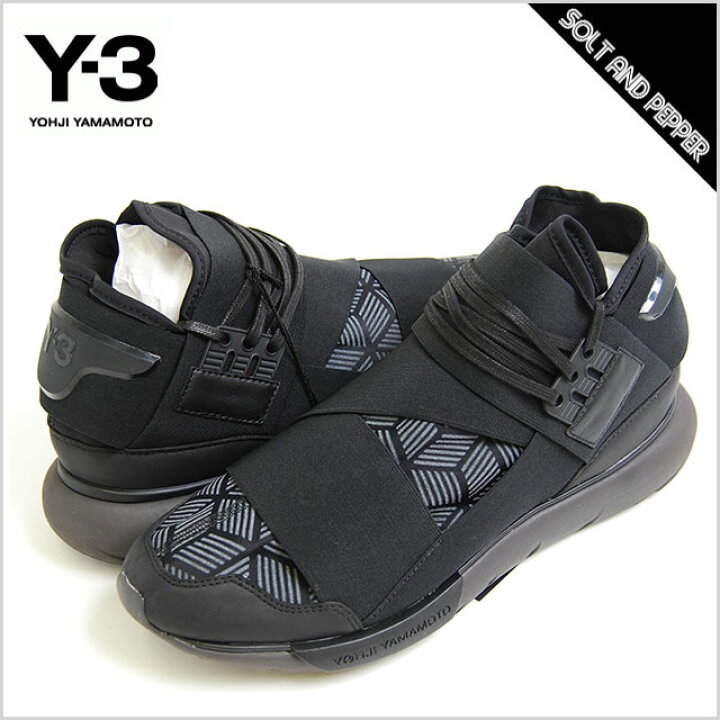 楽天市場】アウトレット Y-3(adidas×Yohji Yamamoto) ワイスリーヨウジヤマモト QASA HIGH BLACK カーサ ハイ スポーツシューズ ハイカット スニーカー 靴 シューズ ブラック 黒 メンズ y3 : SOLT AND PEPPER