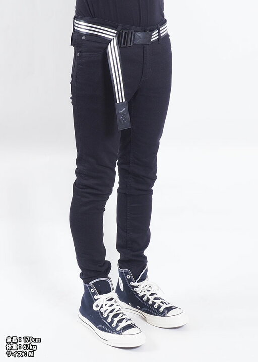 Y-3 adidas ハイウエストパンツベルト付きロゴXS