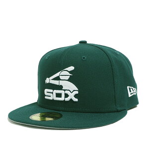 [���[]US���f�� NEW ERA �z���C�g�\�b�N�X 59FIFTY CHICAGO WHITE SOX MLB NEWERA GREEN �O���[�� �� �A���_�[�o�C�U�[�O���[ �O���[�u���� �c�o���O���[ �j���[�G�� �L���b�v BASIC �����Y �j�� ���f�B�[�X ��