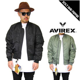 AVIREX アヴィレックス MILITARY JKT MA-1 COMMERCIAL FLIGHT JACKET BLACK SAGE フライト ジャケット セージ ブラック グリーン ミリタリー アウター メンズ 男性 黒 緑 エムエーワン コマーシャル　国内正規取扱店 本物　6132077