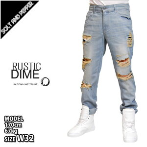 �y�A�E�g���b�g�z�y���������zRUSTIC DIME ���X�e�B�b�N�_�C�� VENICE SAND DENIM PANTS BLUE �f�j�� �p���c �{�g���X �_���[�W �u���[ �� �����Y �j�� HIPHOP �q�b�v�z�b�v �X�g���[�g �J�W���A�� DS180VS 10