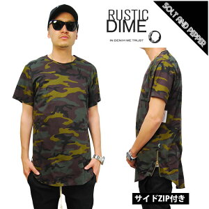 �y�A�E�g���b�g�zRUSTIC DIME �����O�� T�V���c ZIP�t�� �`���b�N�t�� �W�b�v�t�� CAMO �J�� ���� LONG T-SHIRTS �����Y �j�� �g�b�v�X ���� ���E���h�e�[�� ���X�e�B�b�N�_�C�� RUSTICDIME