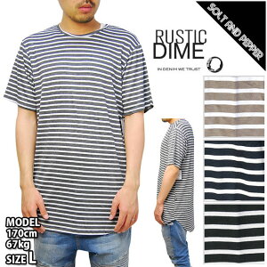 �A�E�g���b�g �݌ɏ����@RUSTIC DIME �����O�� T�V���c BLACK NAVY GRAY TAN STRIPED �u���b�N �l�C�r�[ �O���[ �^�� �� �� �D �X�g���C�v �{�[�_�[ LONG T-SHIRTS �����Y �j�� �g�b�v�X ���� ���E���h�e�[�� 
