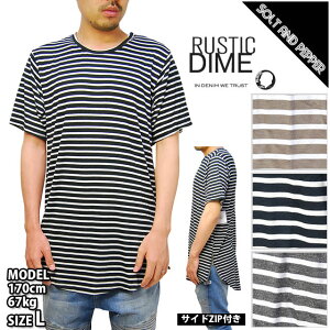 �A�E�g���b�g �݌ɏ��� RUSTIC DIME �����O�� T�V���c ZIP�t�� �`���b�N�t�� �W�b�v�t�� �u���b�N �l�C�r�[ �O���[ �^�� �X�g���C�v �{�[�_�[ �����Y �g�b�v�X ���� ���E���h�e�[�� ���X�e�B�b�N