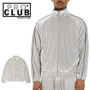 PRO CLUB VELOUR TRACK JACKET vNu xA W[W gbNWPbg Y j 㒅 u] WbvAbv XEFbg X|[cEFA Xg[gn t@bV USf 傫TC