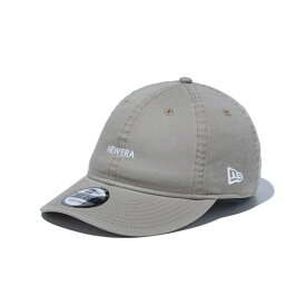 NEWERA ニューエラ 9THIRTY NEW ERA ミニロゴ ウォッシュドコットン ペブル × ホワイト メンズ レディース 帽子 CAP キャップ ハット 小物 アクセサリー 送料無料 NEW ERA 国内正規品 正規取扱店