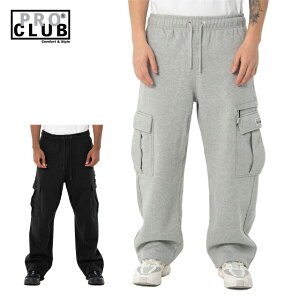 �v���N���u �X�E�F�b�g �J�[�S�p���c �w�r�[�E�F�C�g ���N�� ���� PRO CLUB HEAVYWEIGHT BASIC OPEN LEG CARGO SWEAT PANT M L XL LL 2L 3L �傫���T�C�Y �{�g���X �u���b�N �O���[ �� �����Y ���f�B�[�X US���f��