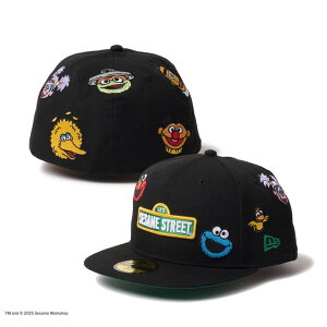 [���[]NEWERA �j���[�G�� 59FIFTY SESAME STREET �Z�T�~�X�g���[�g �I�[���I�[�o�[ �u���b�N �����Y �j�� �X�q �n�b�g ���� �������K�i ���K�戵�X NEW ERA �v���[���g �M�t�g ���蕨 ���̓� �h�V�̓� �q