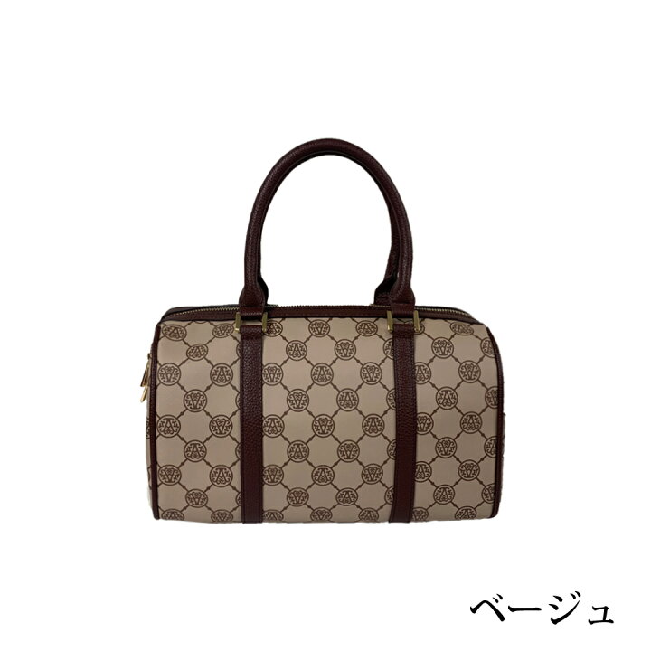 楽天市場】アンコキーヌ AnneCoquine モノグラムプリントボストン 