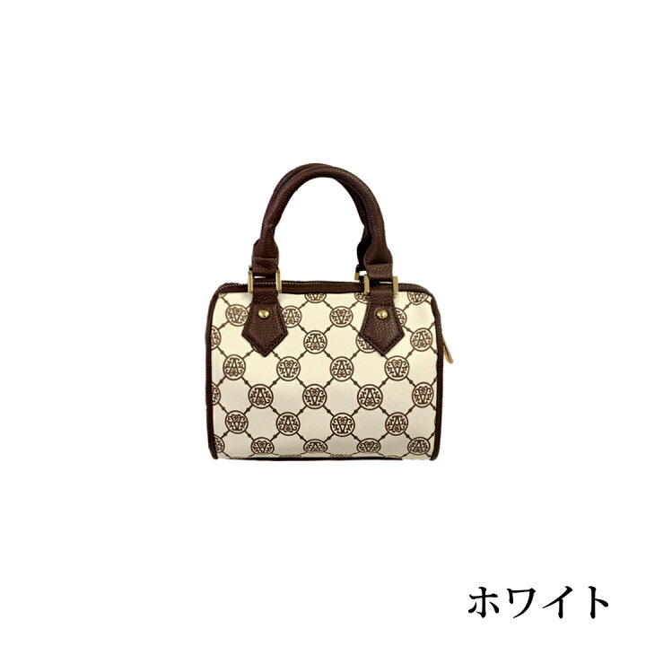 楽天市場】アンコキーヌ AnneCoquine モノグラムプリントミニボストン 
