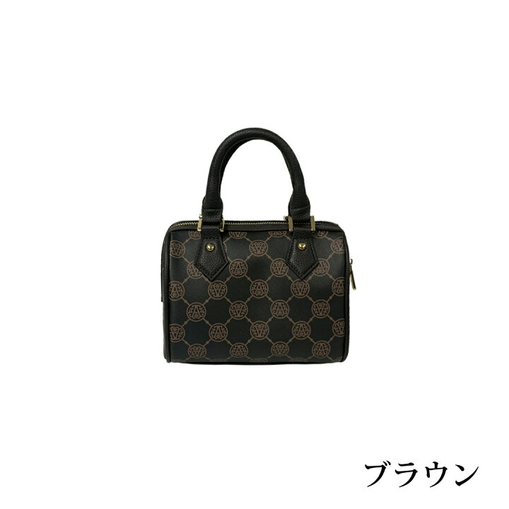 楽天市場】アンコキーヌ AnneCoquine モノグラムプリントミニボストン 