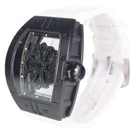 アンコキーヌ Anne Coquine 腕時計 メンズ 時計 ビッグ レクタングル スケルトン クロス ベゼル ブラック＜クロス＞ブラック＜ベルト＞ホワイト 1325-0201