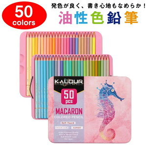 【クーポン最大1000円OFF】【50色セット】色鉛筆 50色セット 油性色鉛筆 プロ専用 ソフト芯色鉛筆セット 収納ケース付き 油性色鉛筆セット 子供から大人の塗り絵 お絵かき デッサン アナログ